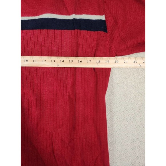 BKE Buckle Sweater Mens Small S Pullover Sweatshirt Crew Neck Red Cotton NWOT 2 - Picture 6 of 12